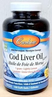 Cod Liver Oil Gels - LEMON (Carlson)